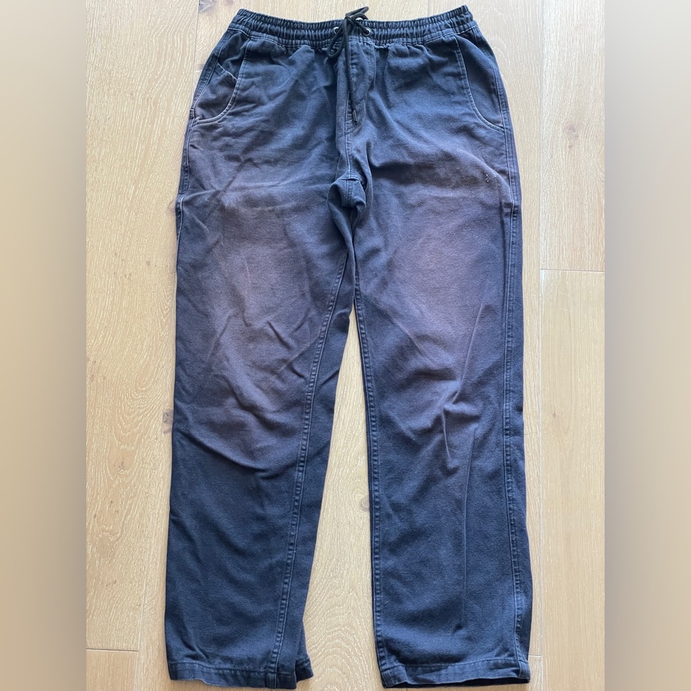 Volcom Faded Vintage Dark Blue Jogger Pants Large